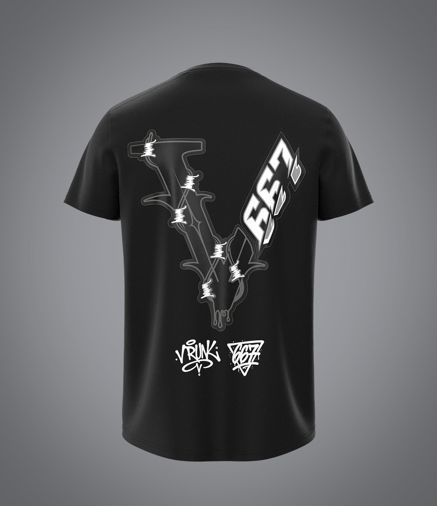 T-shirt noir VRUNK X 667